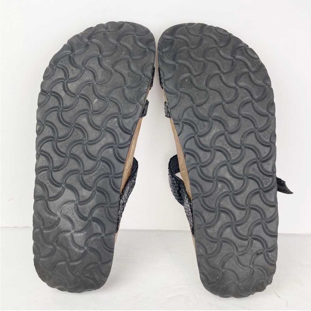Birkenstock Betula Tango Black Snake Print Crystal Open Back Sandals - Picture 12 of 12